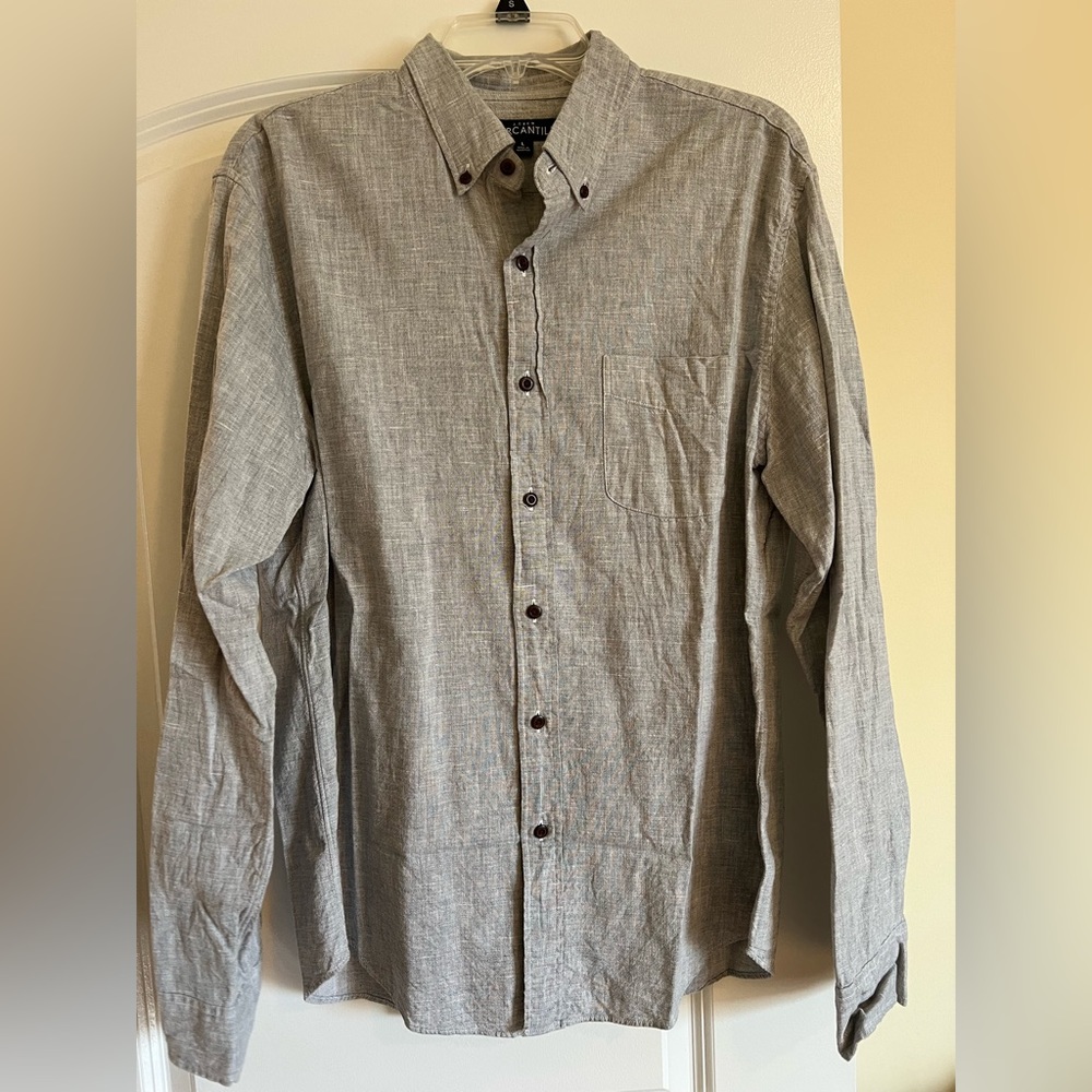 Light grey, J Crew Button Down